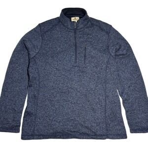 Woolrich Sweater Mens Size‎ XL Blue 1/4 Zip Pullover Casual Pocket Outdoor